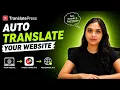Auto Translate Pages with Yandex TranslatePress Free No API Key