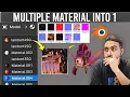 Baking multiple textures materials into 1 in Blender