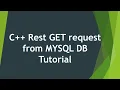 CPPRest Get Request from Mysql DB to webClient
