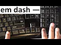 How to type em dash in keyboard
