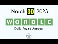 Wordle March 30 2023 Today Answer