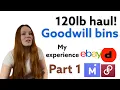 Bins haul reselling Goodwill Fredericksburg Va part 1