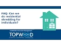 Paper Shredding Residential