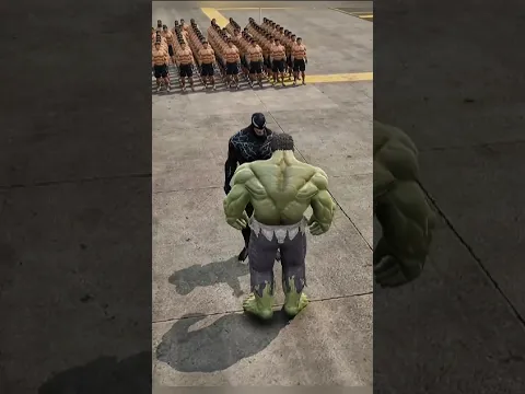 Can Superheroes Takedown 100 Humans With Venom 😱?| #Shorts
