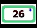 26 Seconds Countdown Timer With Sound Effect COLOR 4K 1080
