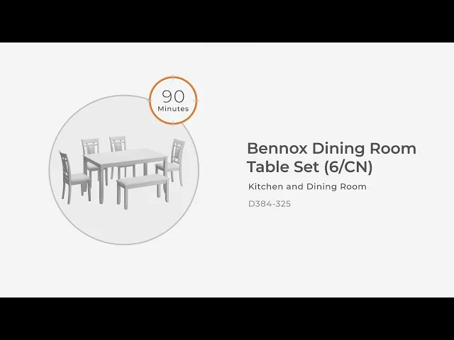 Bennox - Dining Room Table Set (Set of 6) - Brown