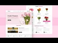 Create A Responsive E-Commerce Flower Shop Website Design Using Pure HTML \u0026 CSS Only