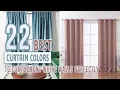 22 Best Curtain Colors to Complement White Walls Perfectly