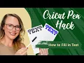 Cricut Tutorial How to Fill in Writing with Cricut Pens Quickly Cricut Pen Hack You NEED to Know