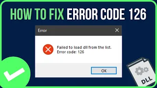 FIXED ERROR CODE 126 How to Fix Error Code 126 New Methods