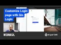 Customize Login Page with Gin Login