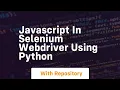 Javascript in selenium webdriver using python