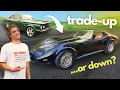 Trading \u0026 Fixing A SKETCHY 4-Speed '75 Corvette! (Trade-Up Challenge Ep.8)