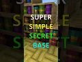 SUPER SIMPLE SECRET BASE For Minecraft 1.20!!!