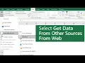 Import data from a Web page in Excel