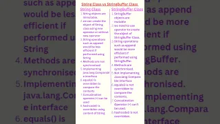 String Class vs StringBuffer Class Core Java Interview Question