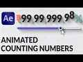 Numbers Counting Up Animation in After Effects Beginner Tutorial in Hindi