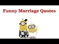 Funny Marriage Quotes
