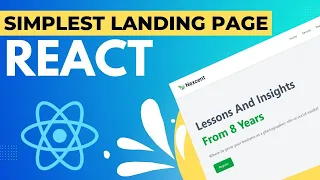 Minimal React JS Landing Page with Tailwind CSS