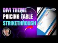 Divi Theme Pricing Tables How To Add A Strikethrough Price