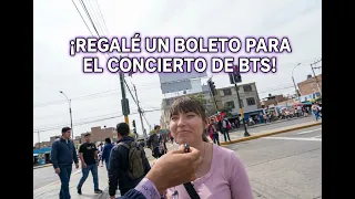 Regalé una entrada para el concierto de BTS en Chile