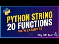 Class 11 Python String Methods in One 20 Programs Learning Made Easy