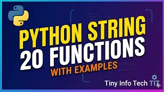Class 11 Python String Methods in One 20 Programs Learning Made Easy