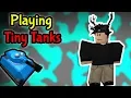 Panda Does MC Plays Roblox Tiny Tanks For The First Time