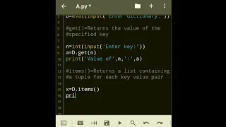 Dictionary functions in