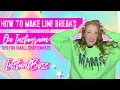 How to make line breaks on Instagram