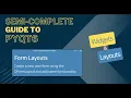 Semi Complete Guide to PyQt6 Form Layouts