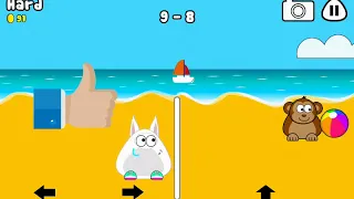 Download Pou \u0026 Monkey Beach Volley Game (Hard) MP3