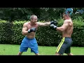 Alexandre Delon vs Igor - Boxing in the garden