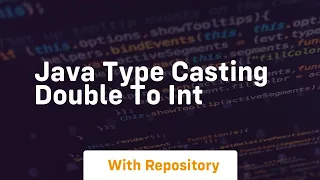 java type casting double to int