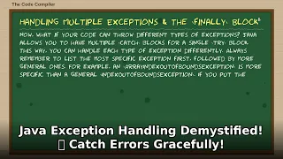 Java Exception Handling Demystified Master Error Gracefully in Java Intermediate Tutorial