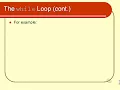 The while Loop - Shell Scripting
