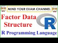 Factors in R Programming Language Data Structures in R R tutorial for Beginners Free R Course