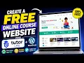 How to Create an Online Course Website with Tutor LMS WordPress Free LMS Website tutorial 2026