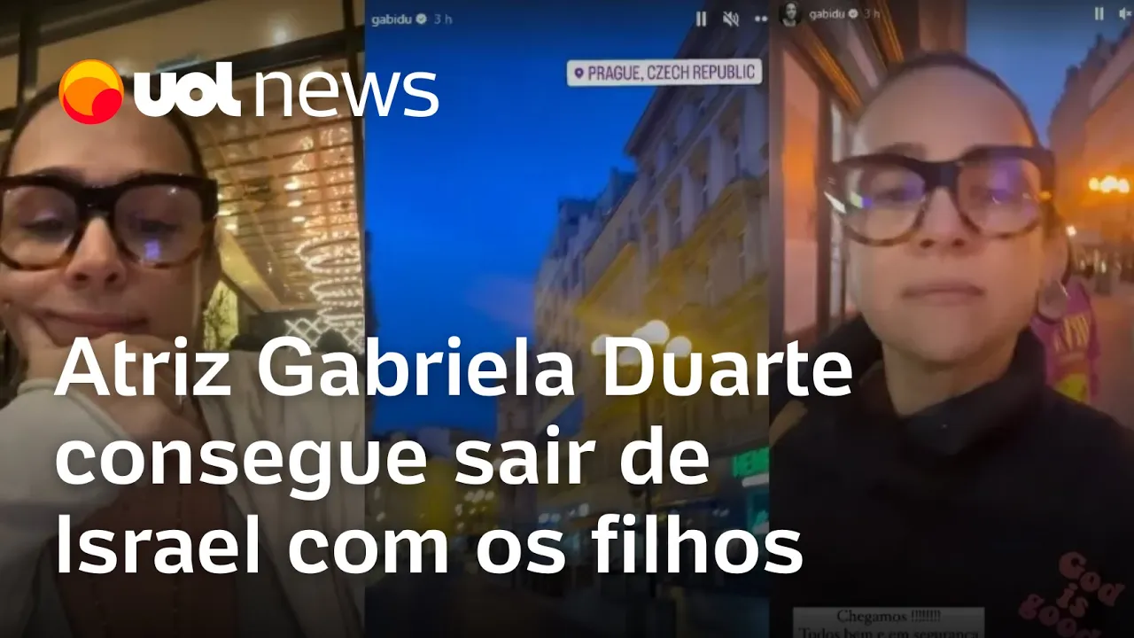 Israel: Atriz Gabriela Duarte consegue sair do país com os filhos após ataques do Hamas