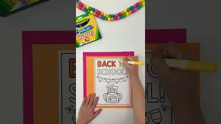 Back to school coloring pages for kids