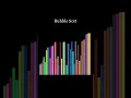 Bubble Sort Visualization with Manim Colorful RGB Bars Sound FX
