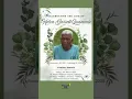 Helon G Quammie Funeral Announcement