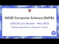 IGCSE Computer Science 0478 Chapters 7-8 Speedrun 2026