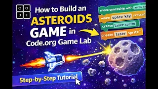 How to create an Asteroids game in GameLab on code org