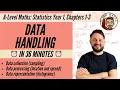 Data Handling in 36 minutes A-Level Maths Statistics Year 1 Chapters 1-3