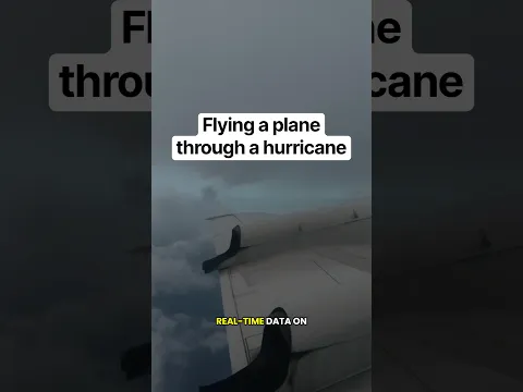 Flying a plane through a hurricane #hurricane #aviation #weather #science #meteorology