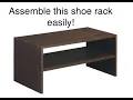 How to assemble Closetmaid shoe organizer rack 8995