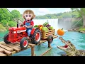 Download Lagu Monkey Nana drives a tractor : From Nightmare to Rescuing the Field - NANA MONKEY LIFE