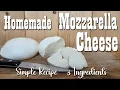 3 Ingredient Mozzarella Cheese ~ Simple Recipe