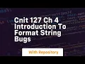 Cnit 127 ch 4 introduction to format string bugs